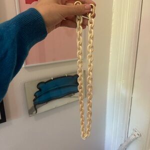 Clare V. Cream Shoulder Resin Strap